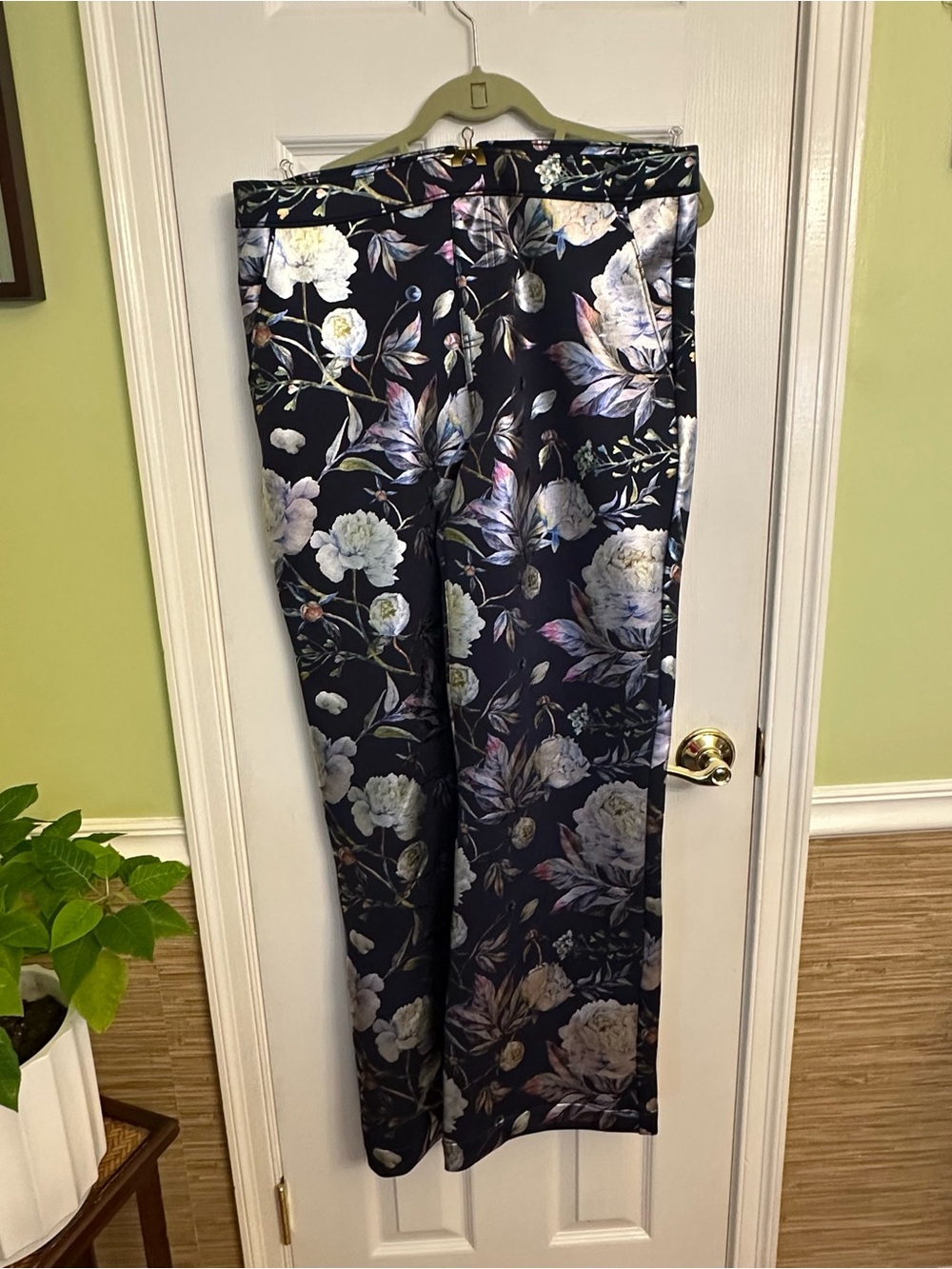 C Wonder Pull-On Foil-Printed Scuba Knit Pant